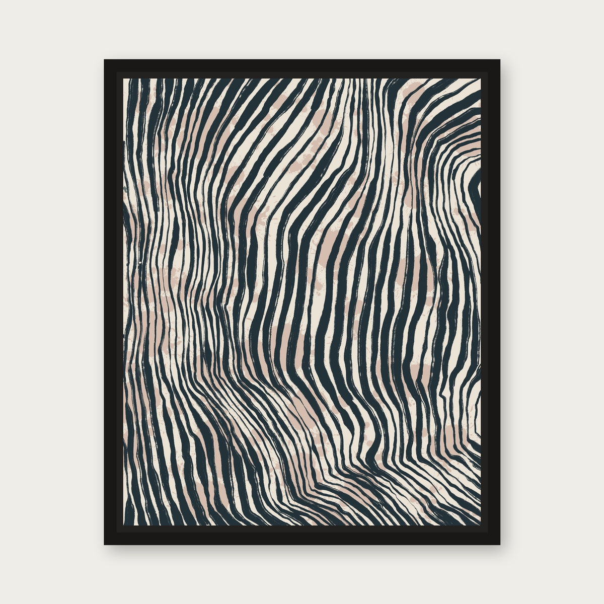 In Stride Floating Frame Canvas - Black floating frame