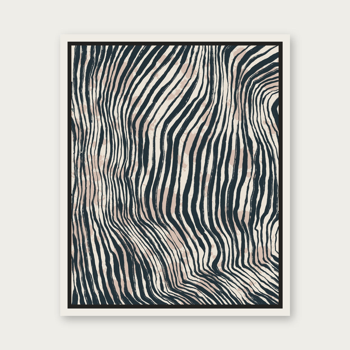 In Stride Floating Frame Canvas - White floating frame