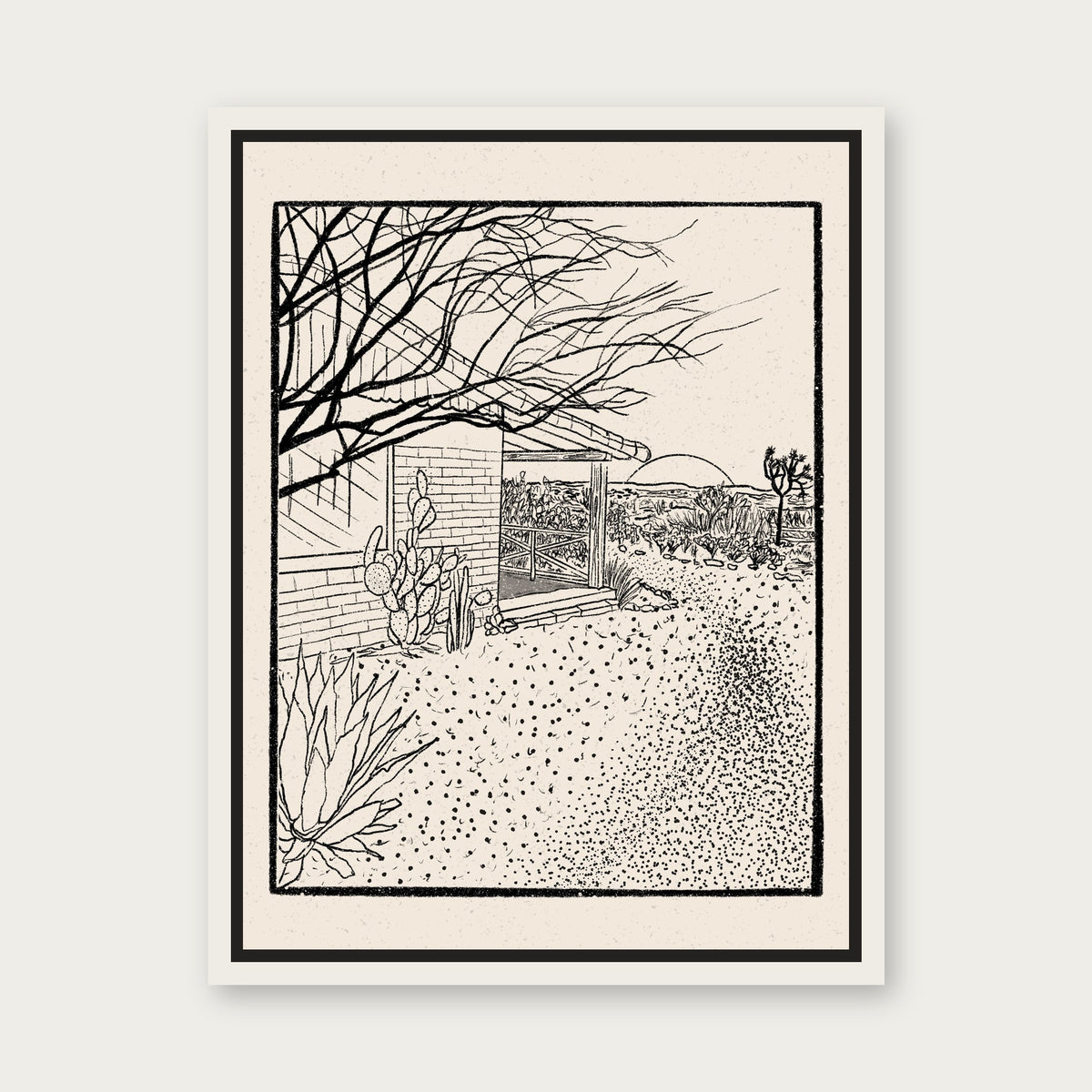 Jth 1 Floating Frame Canvas - White floating frame