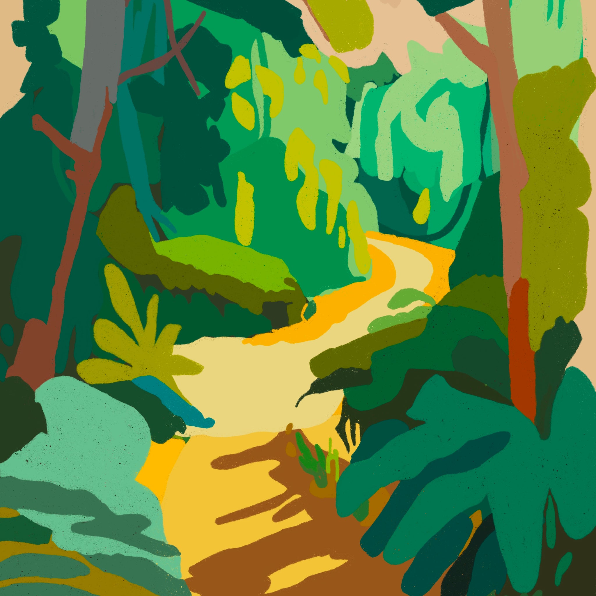 Jungle Daze unframed