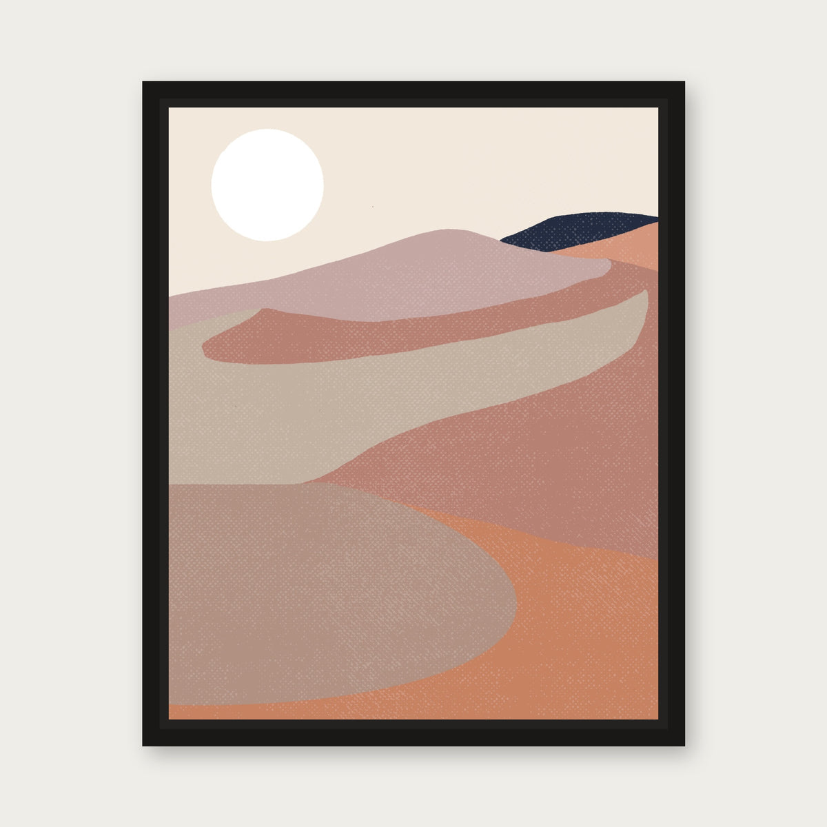 Kalahari Floating Frame Canvas - Black floating frame