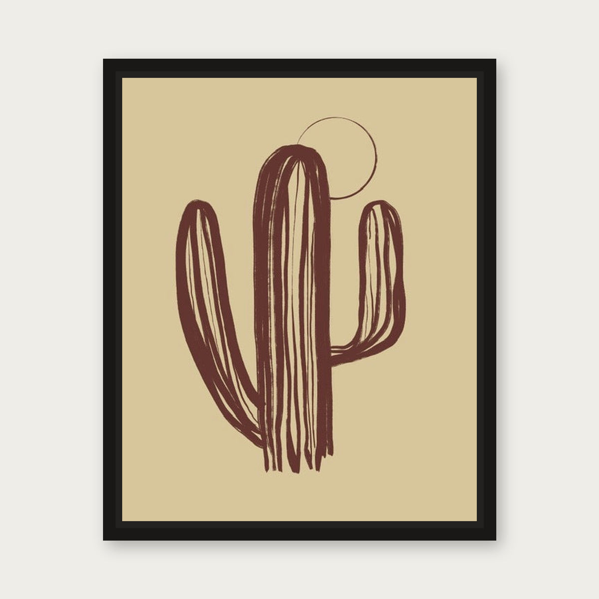 Lonesome Floating Frame Canvas - Black floating frame