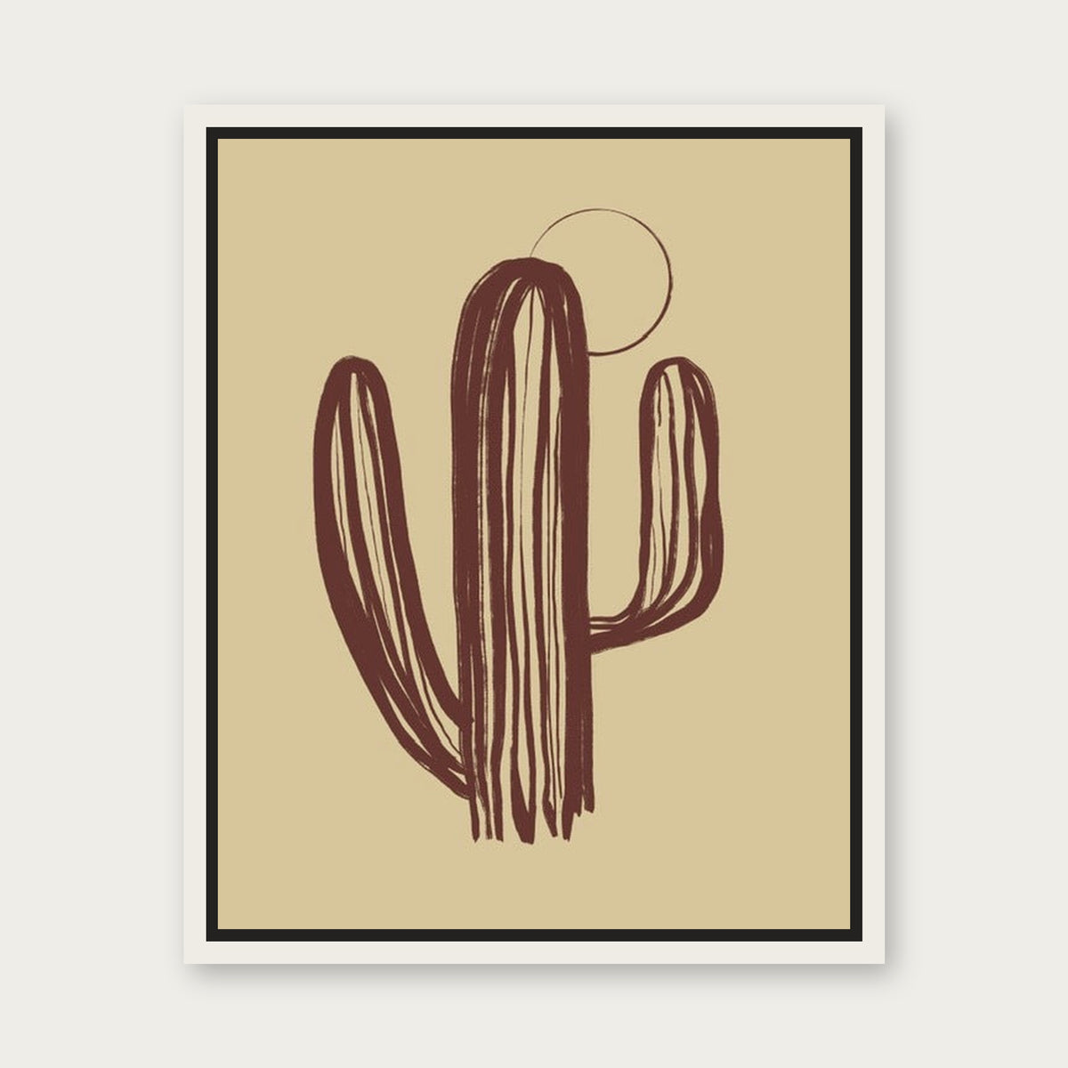 Lonesome Floating Frame Canvas - White floating frame