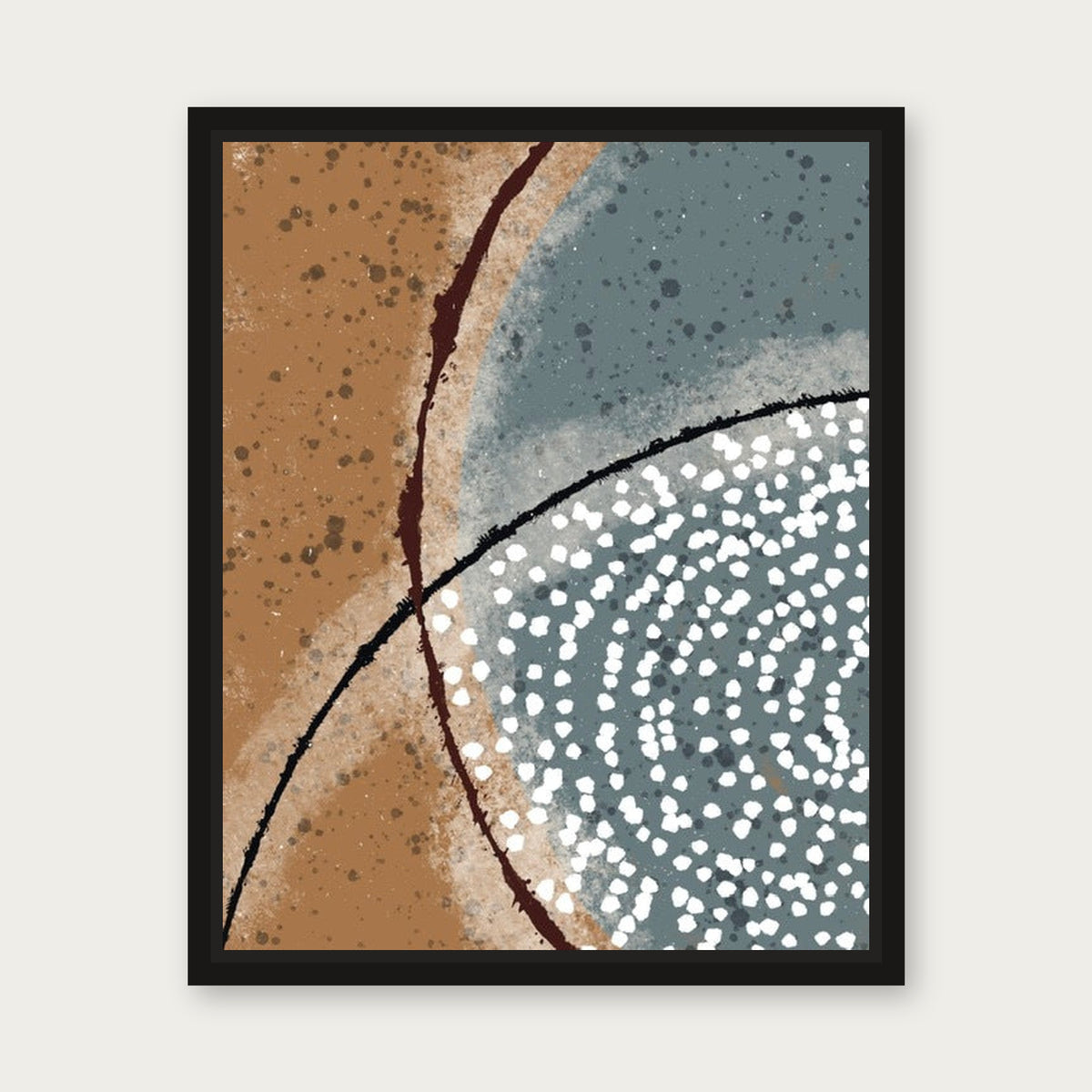 Madagascar Floating Frame Canvas - Black floating frame