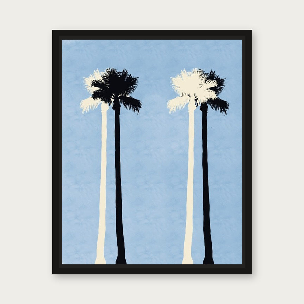 Marina Floating Frame Canvas - Black floating frame