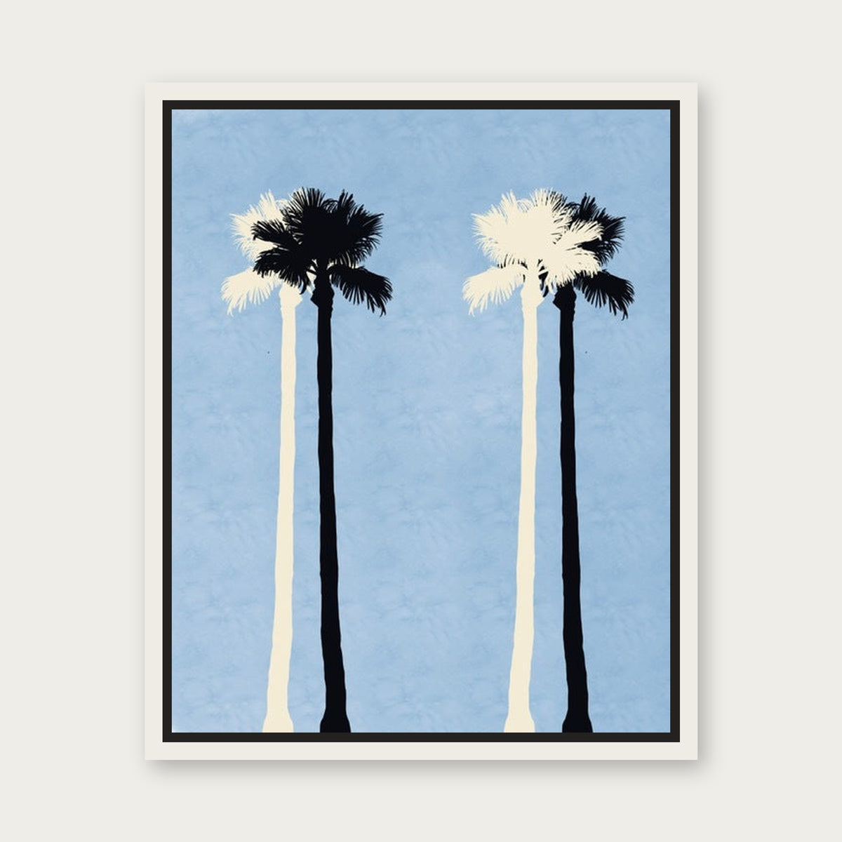 Marina Floating Frame Canvas - White floating frame