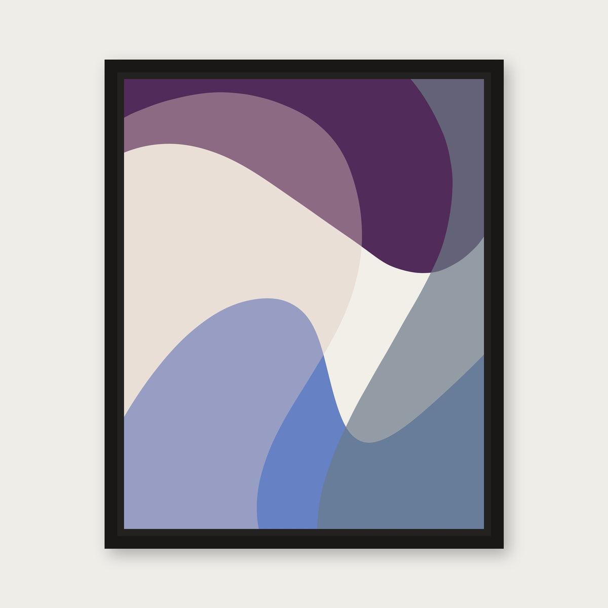 Merlot Floating Frame Canvas - Black floating frame