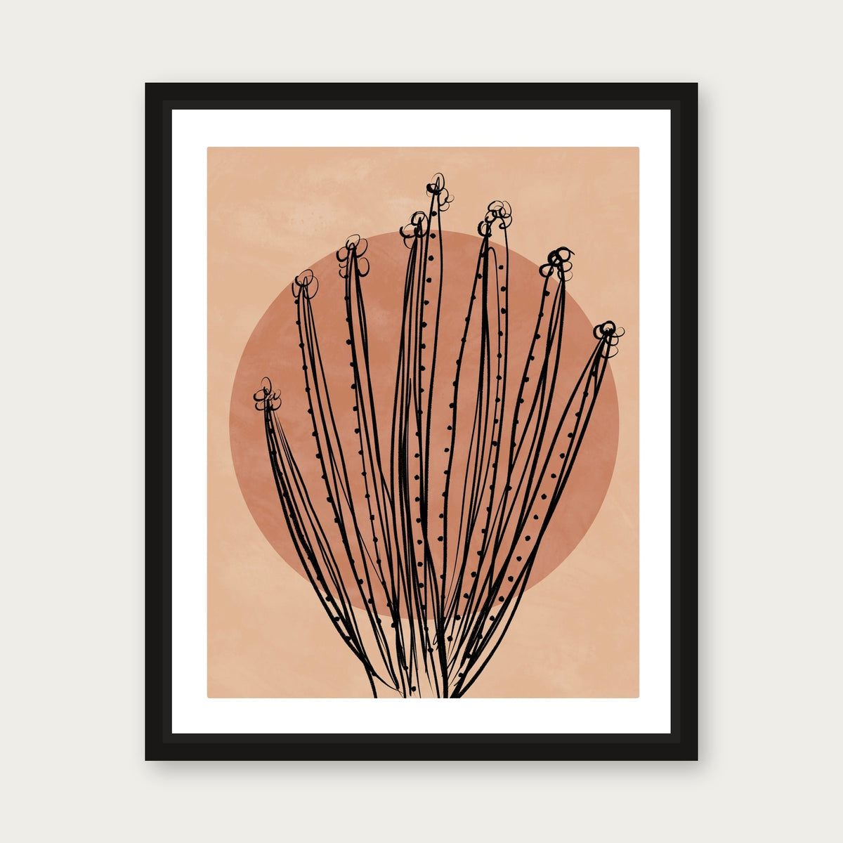 Minerva Deux Floating Frame Canvas - Black floating frame