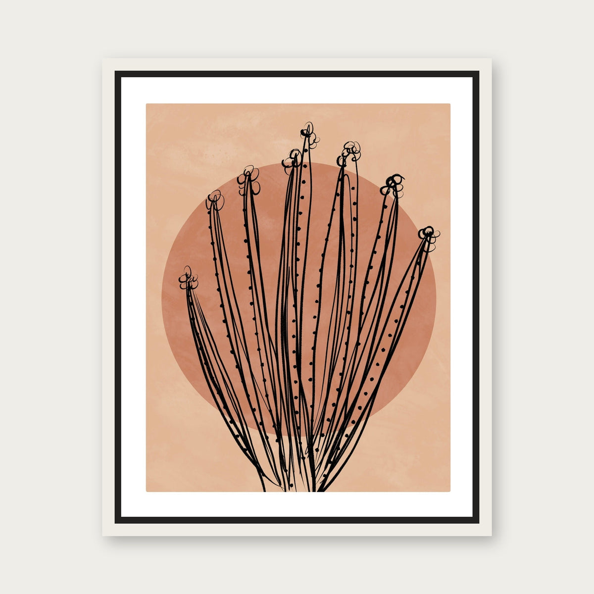 Minerva Deux Floating Frame Canvas - White floating frame