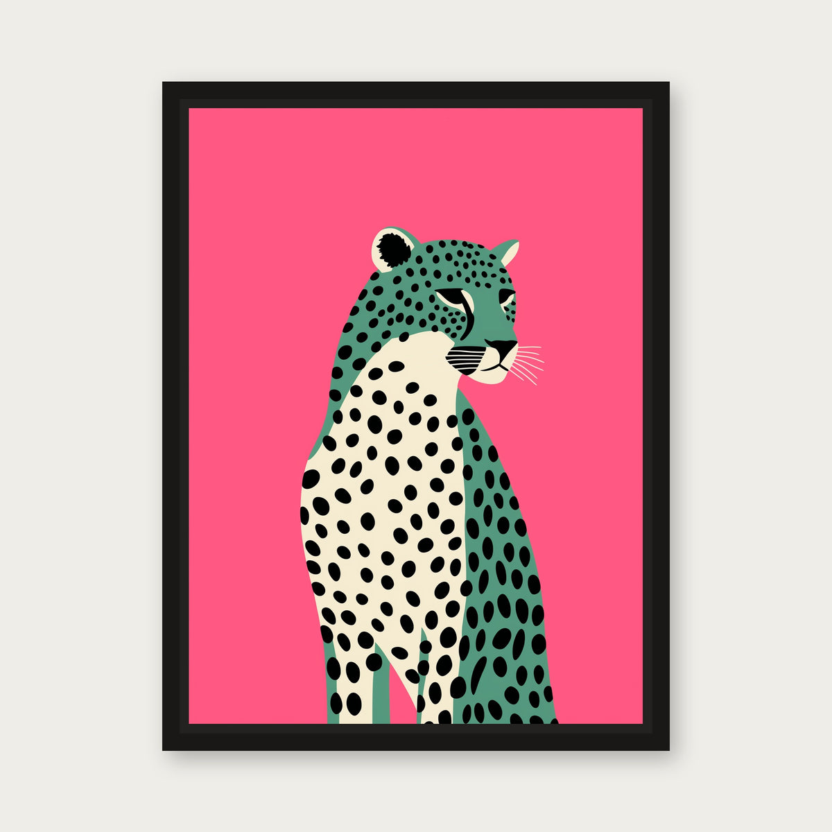 Mochi Floating Frame Canvas - Black floating frame