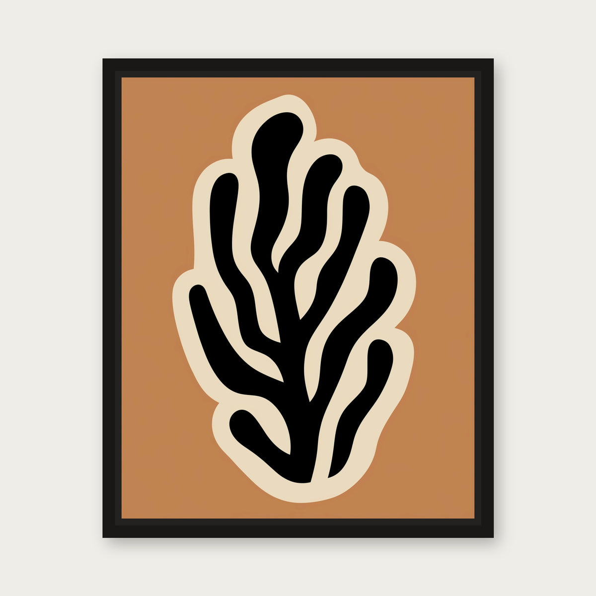 Monday In Marfa Floating Frame Canvas - Black floating frame
