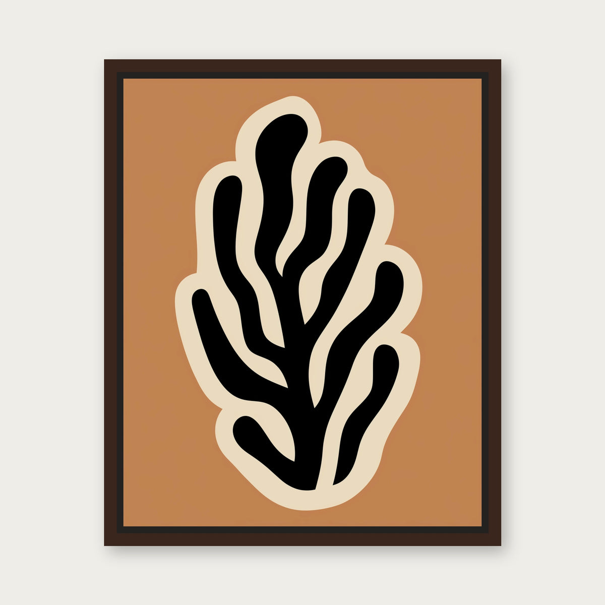 Monday In Marfa Floating Frame Canvas - Espresso floating frame