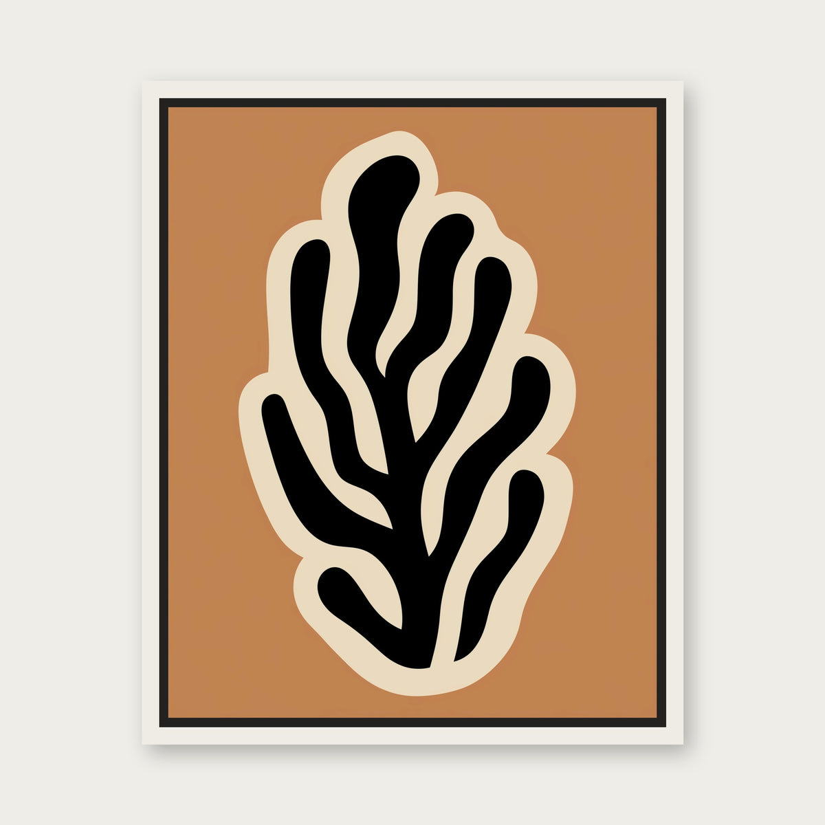 Monday In Marfa Floating Frame Canvas - White floating frame