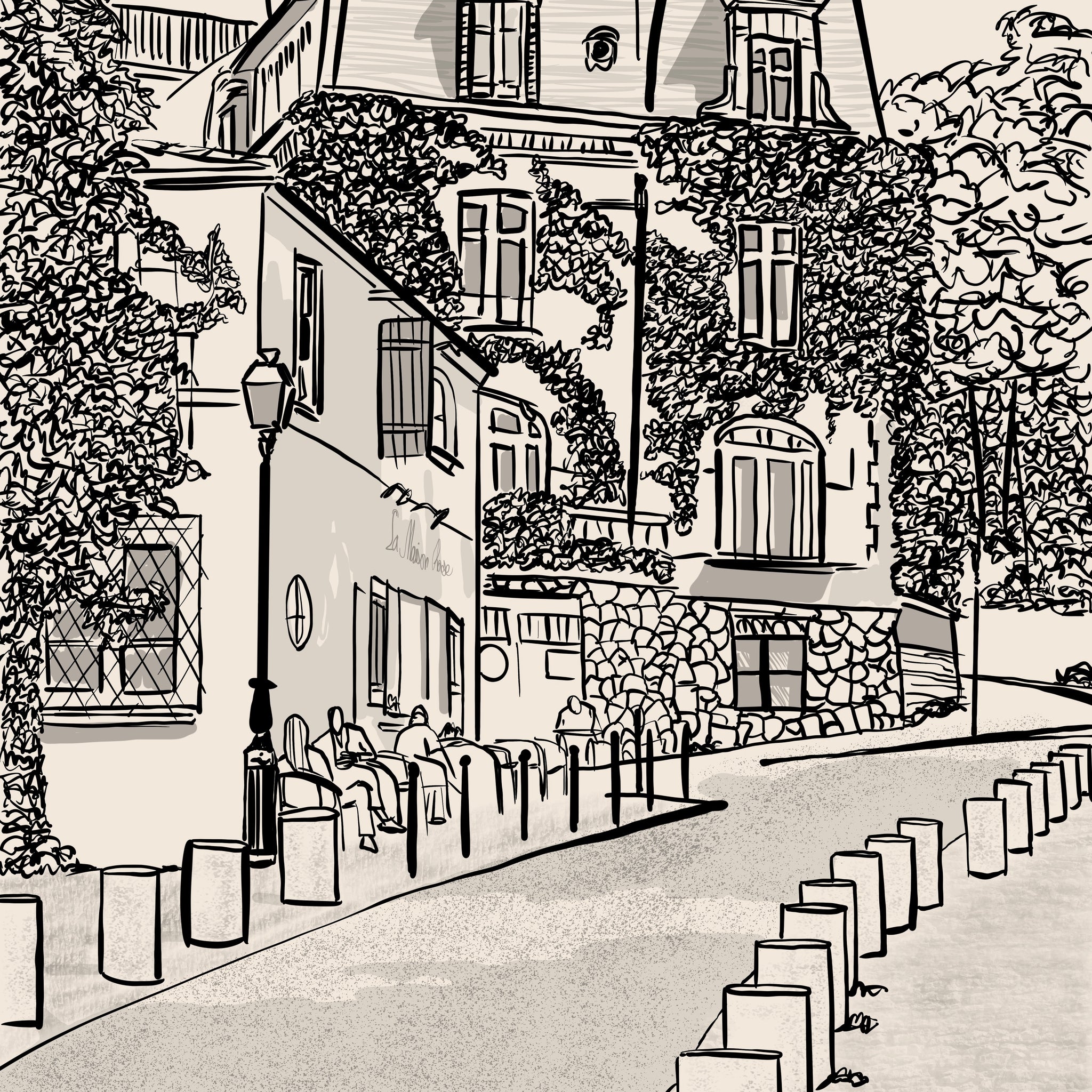 Montmarte (Paris) unframed