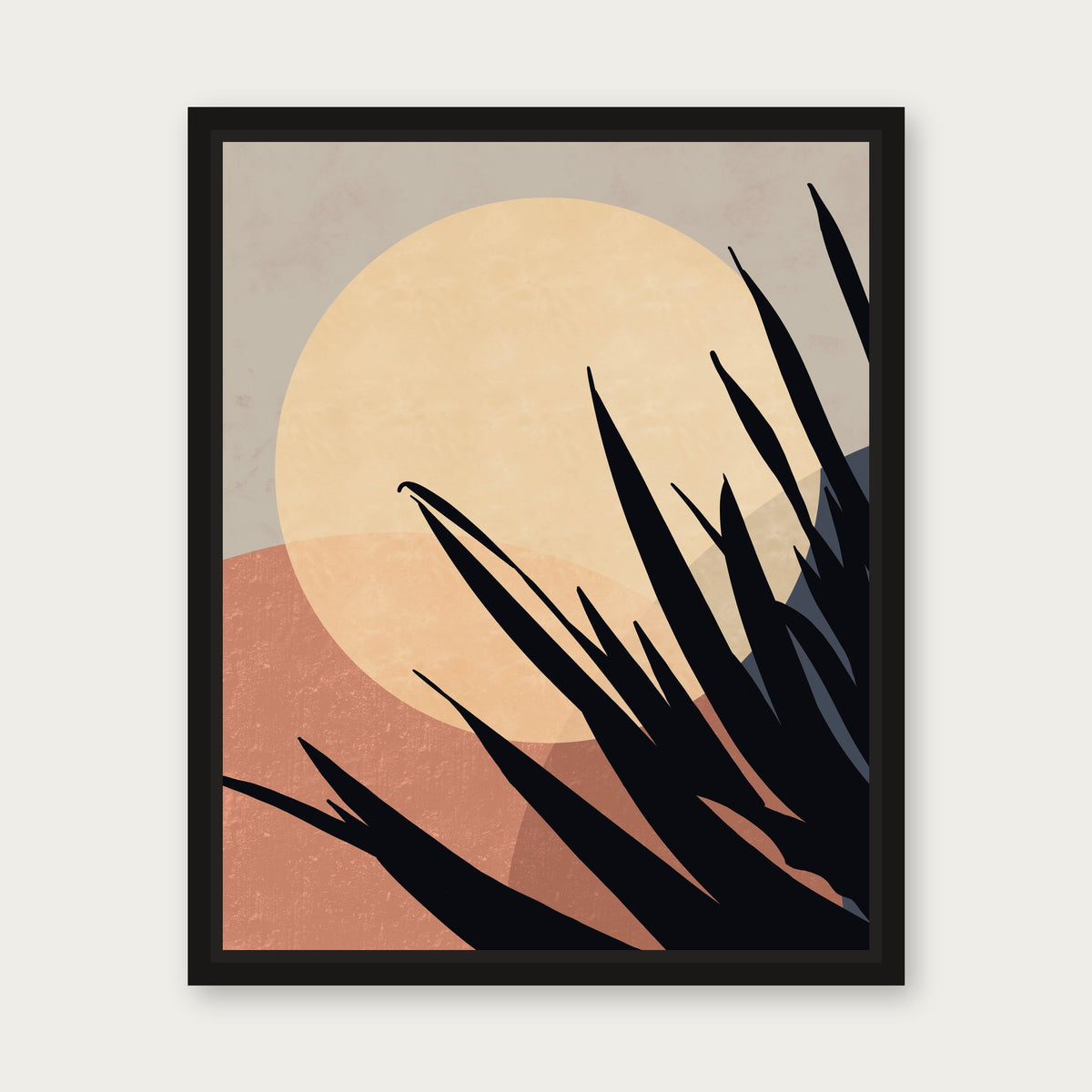 Moon Lover Floating Frame Canvas - Black floating frame