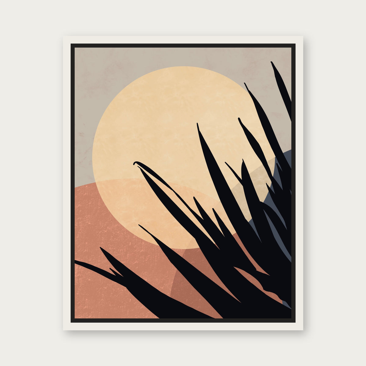 Moon Lover Floating Frame Canvas - White floating frame