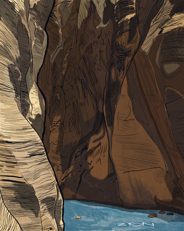 The Narrows (Zion) Unframed