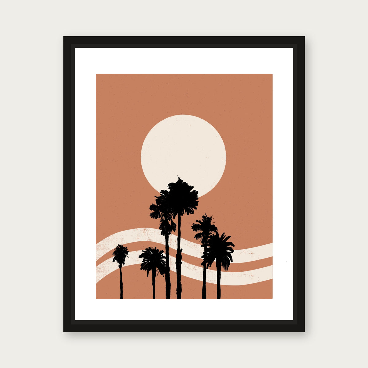 New Horizons 1 Floating Frame Canvas - Black floating frame