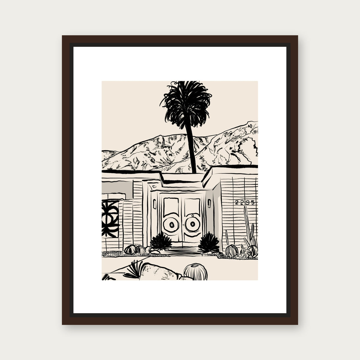 Nice Easy Floating Frame Canvas - Espresso floating frame