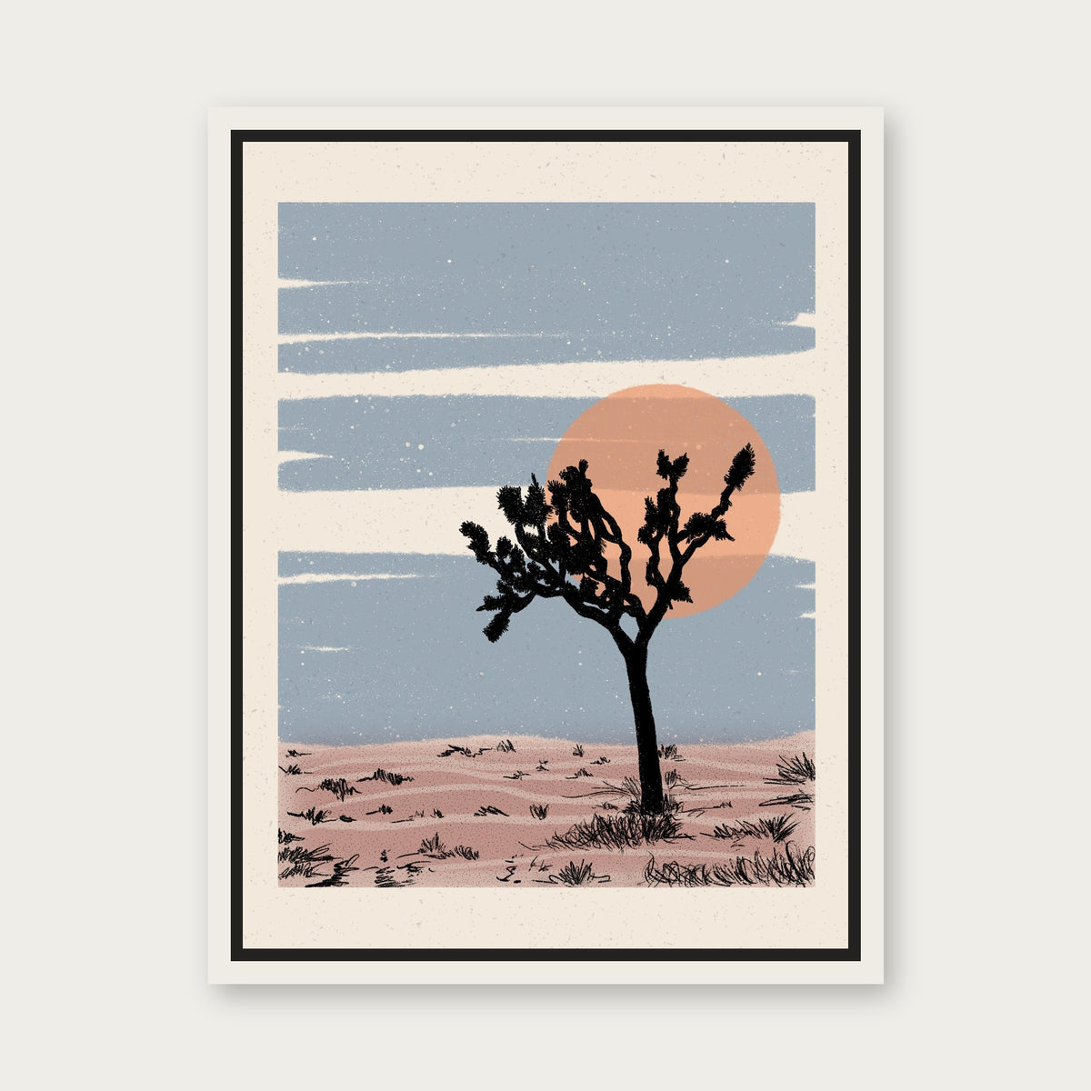 Northstar 1 Floating Frame Canvas - White floating frame