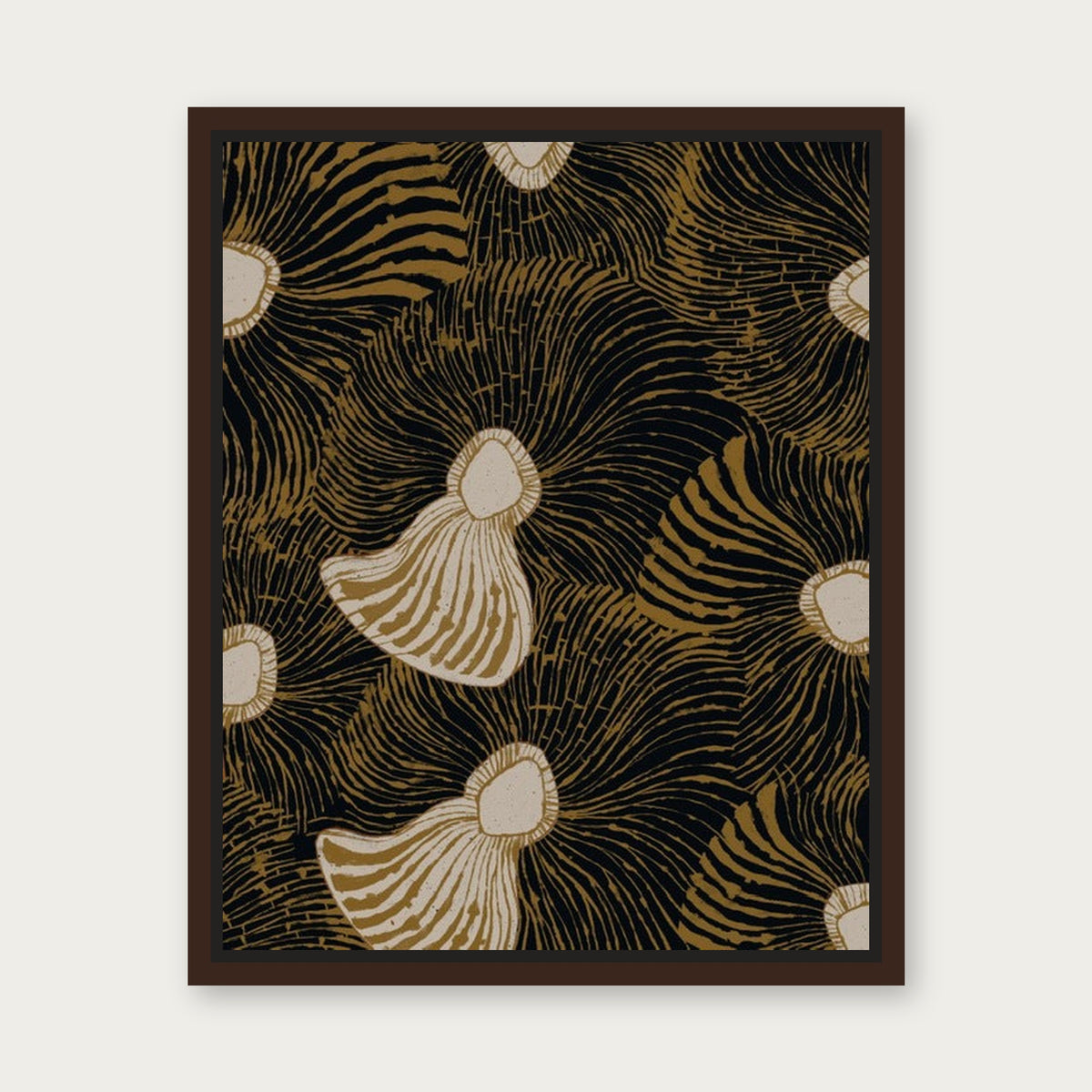 Nyumbani Floating Frame Canvas - Espresso floating frame