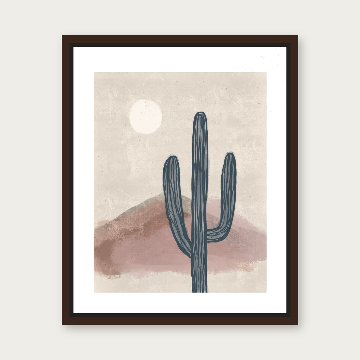 Old Pal Floating Frame Canvas - Espresso floating frame