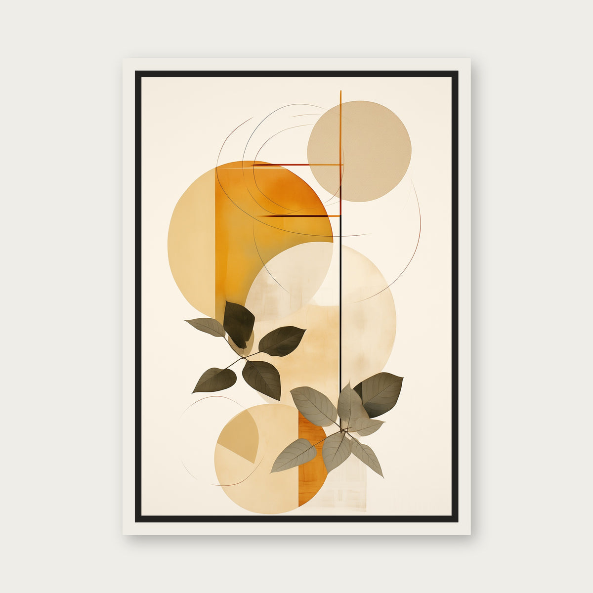 Old Soil Floating Frame Canvas - White floating frame