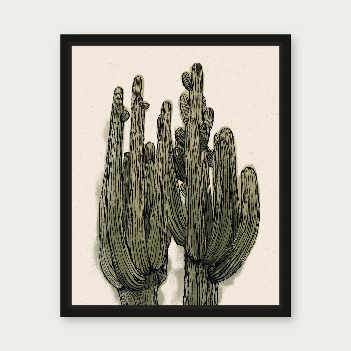 Older Siblings Floating Frame Canvas - Black floating frame