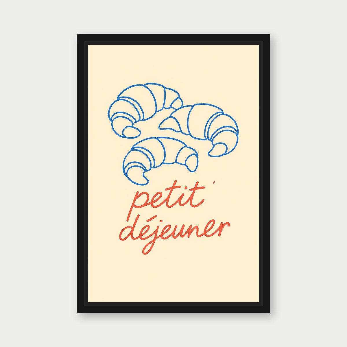 Petit Framed Floating Frame Canvas - Black floating frame