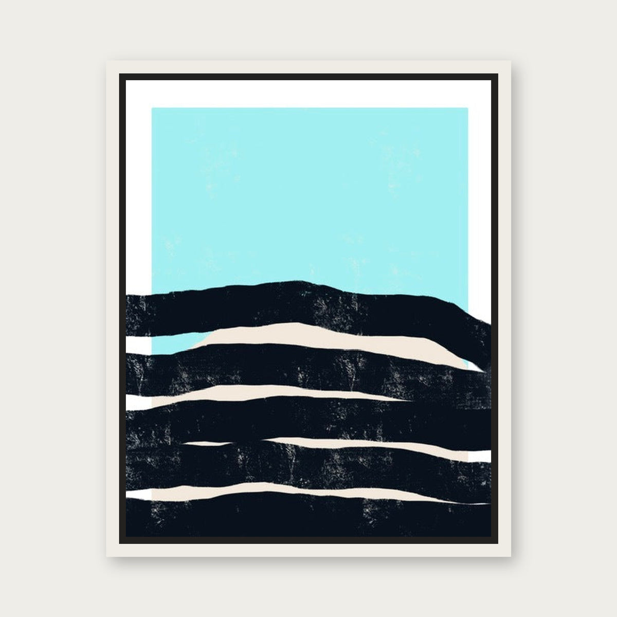 Phuket Floating Frame Canvas - White floating frame