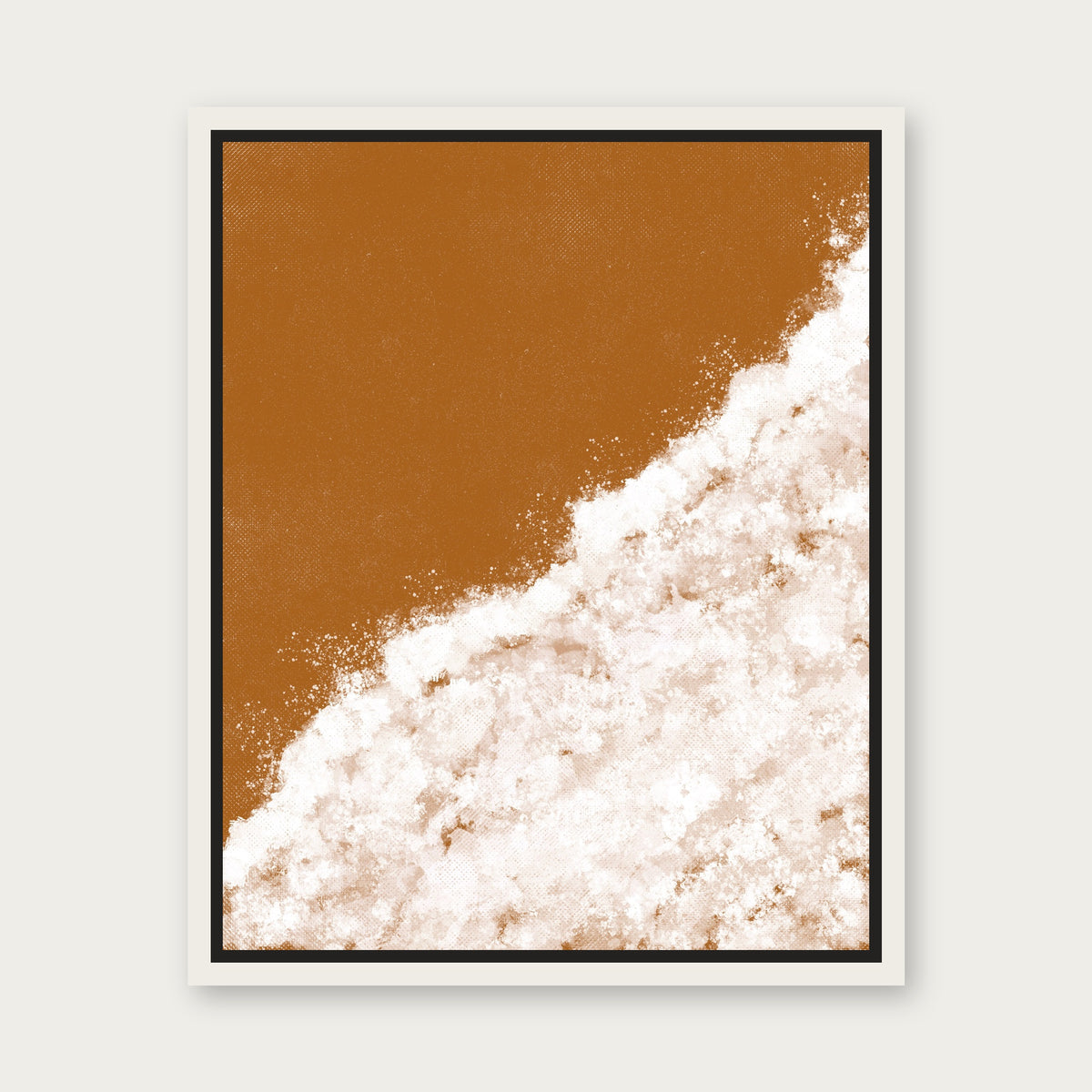 Porto Covo Floating Frame Canvas - White floating frame
