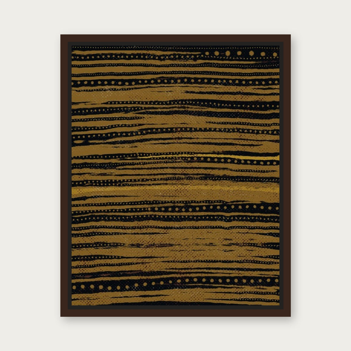 Regal Floating Frame Canvas - Espresso floating frame