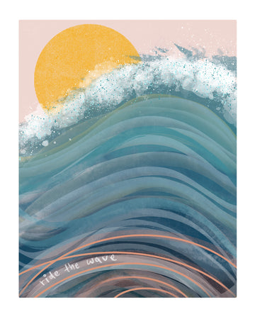 Ride the Wave Unframed