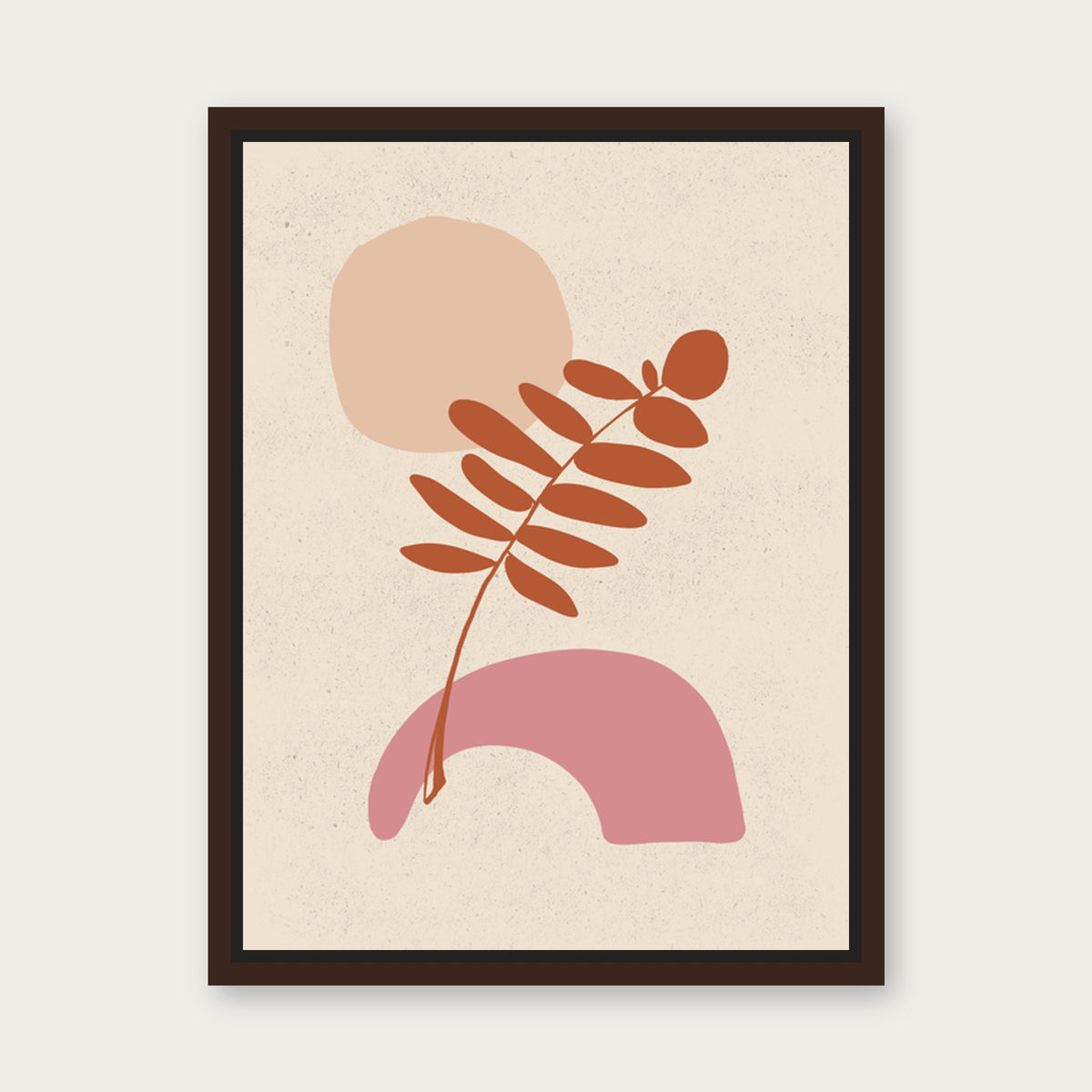 Rosewood 1 Floating Frame Canvas - Espresso floating frame