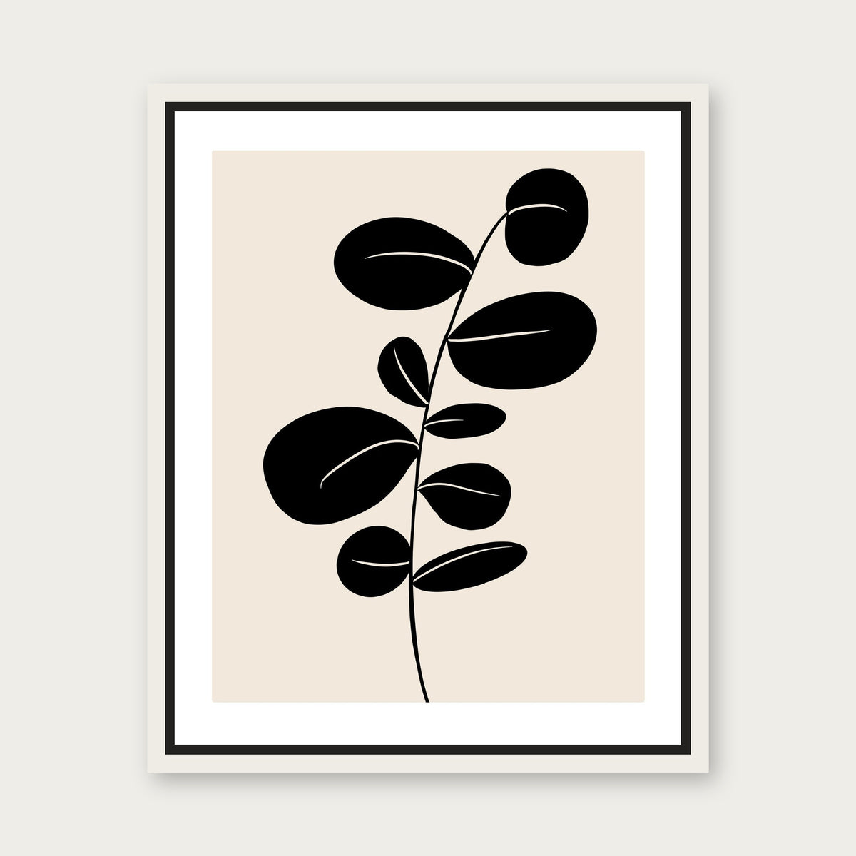 Ruby Floating Frame Canvas - White floating frame