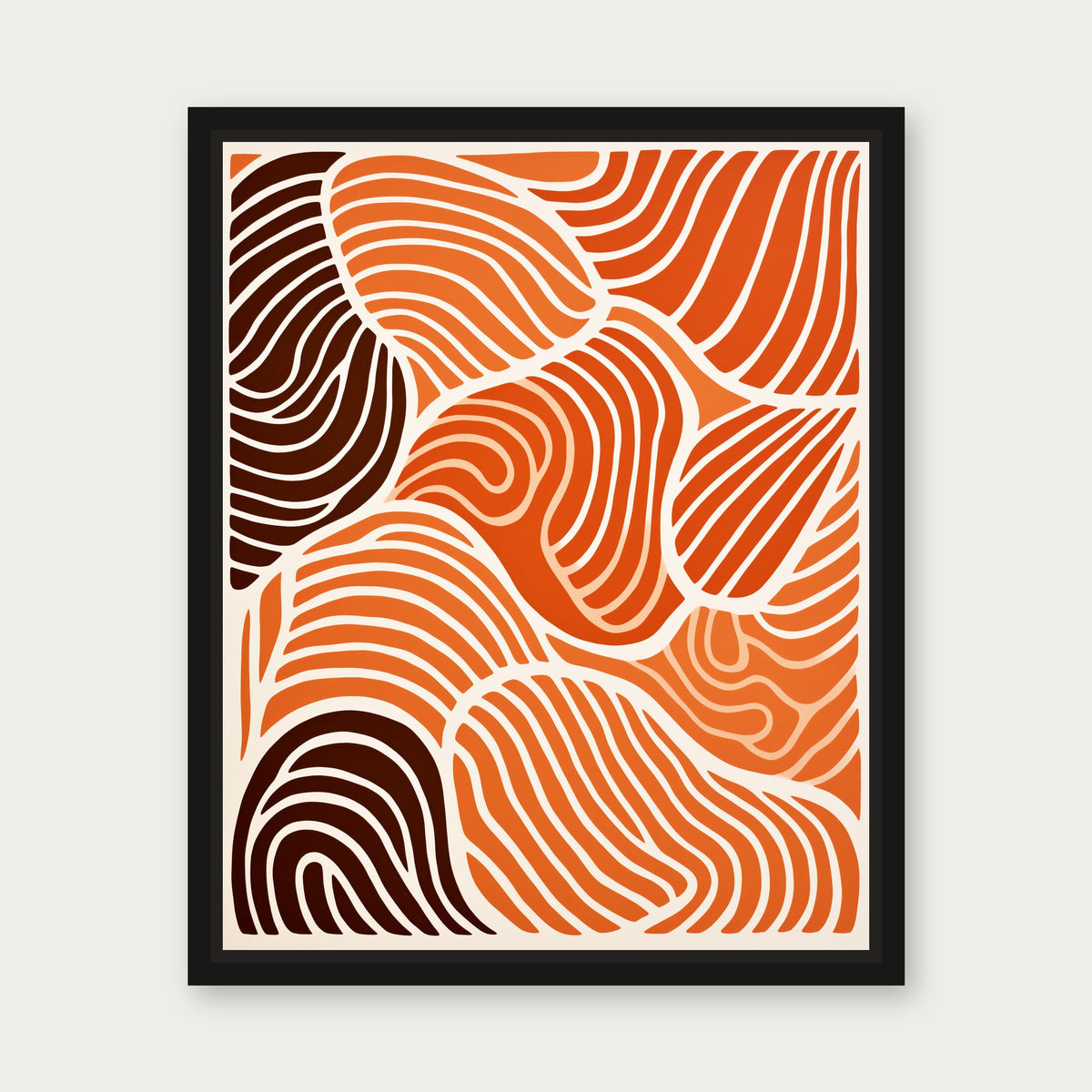 Sandstorm Floating Frame Canvas - Black floating frame