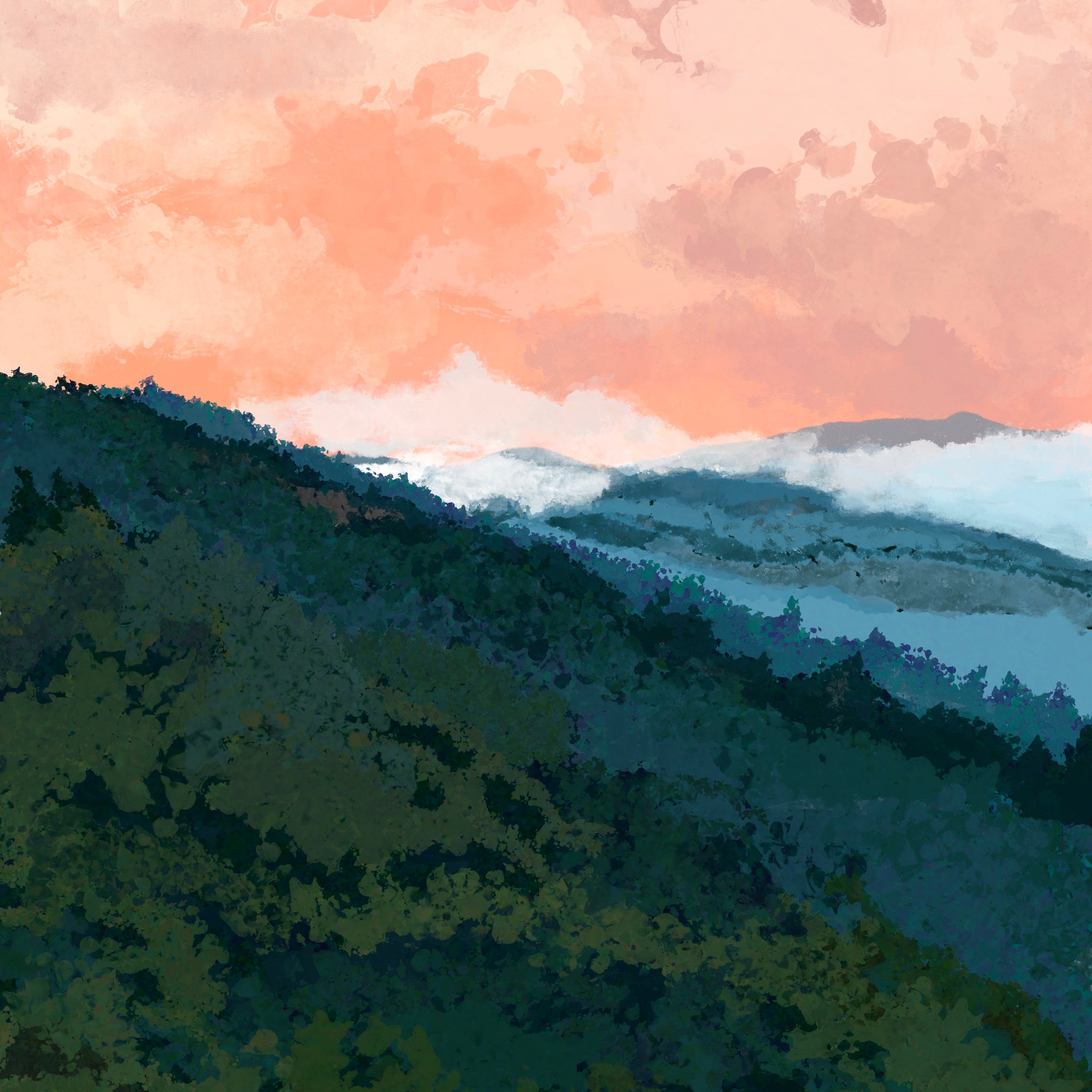 Great Smoky Mountains unframed