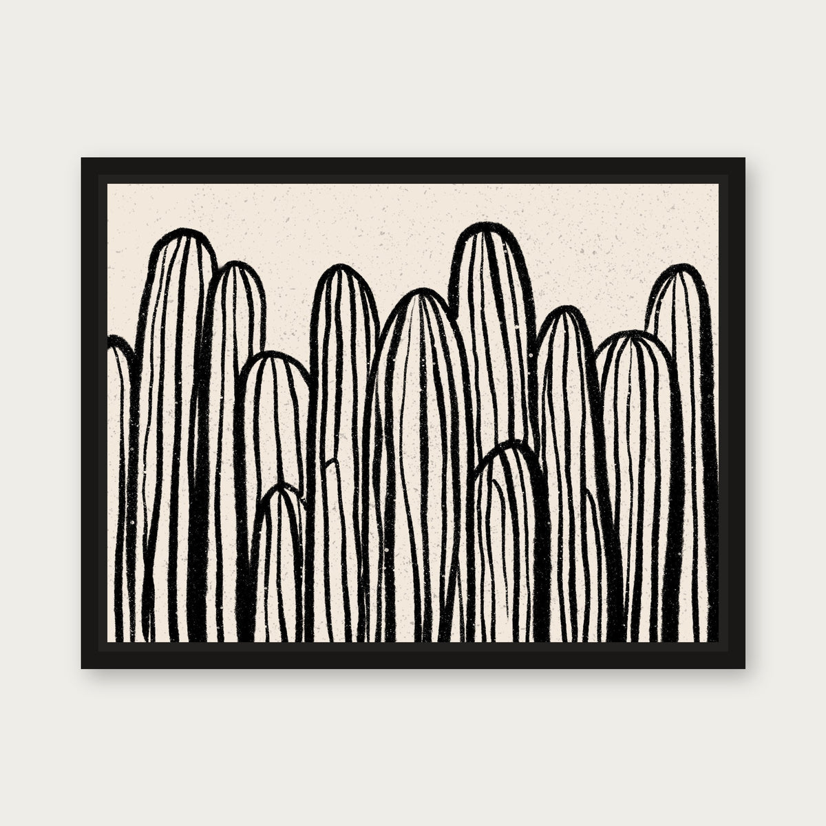 Stand 1 Floating Frame Canvas - Black floating frame