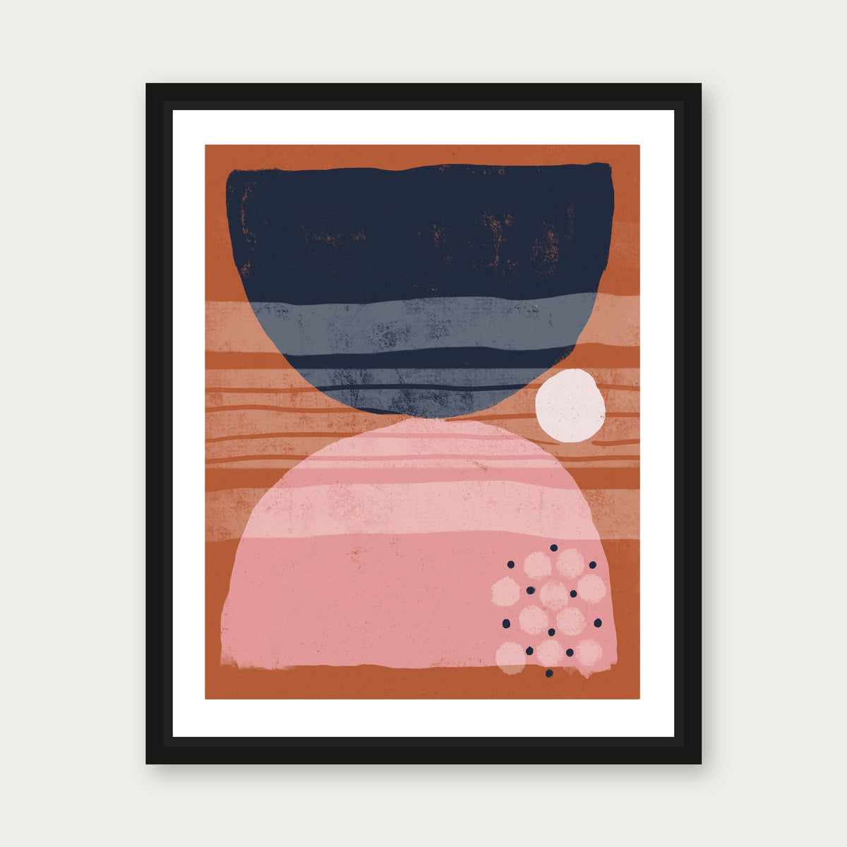 Strength 1 Floating Frame Canvas - Black floating frame