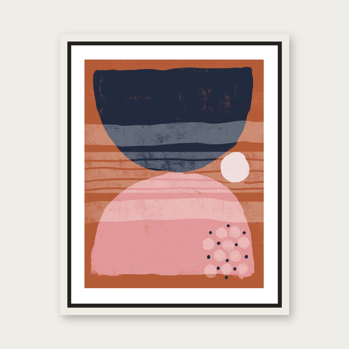 Strength 1 Floating Frame Canvas - White floating frame