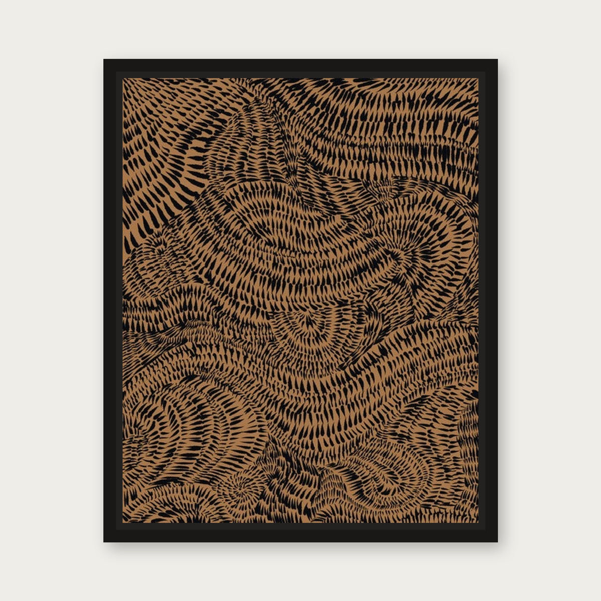 Strength In Numbers Floating Frame Canvas - Black floating frame