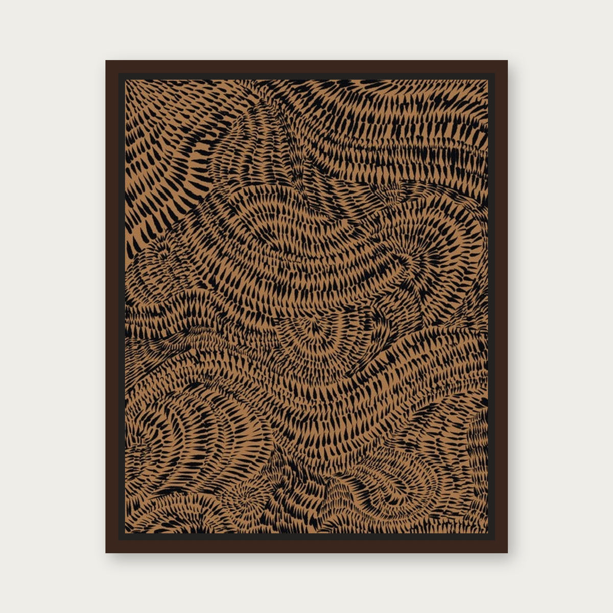 Strength In Numbers Floating Frame Canvas - Espresso floating frame