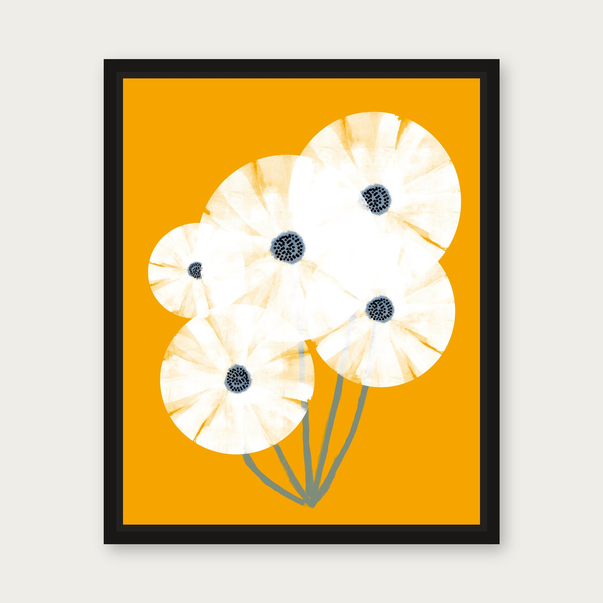 Sunnies Floating Frame Canvas - Black floating frame