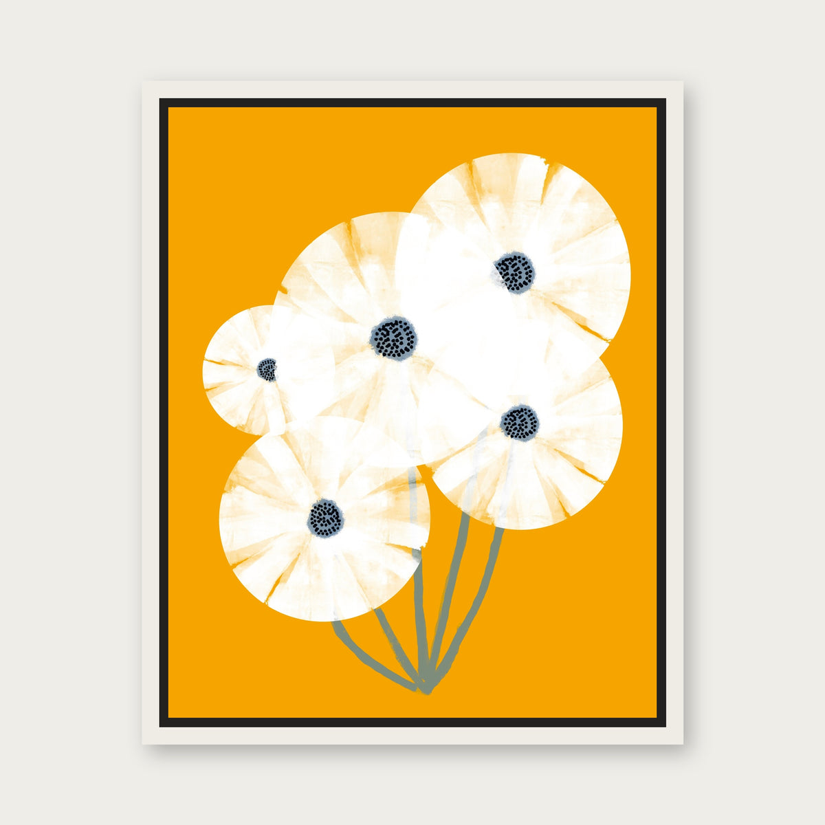 Sunnies Floating Frame Canvas - White floating frame