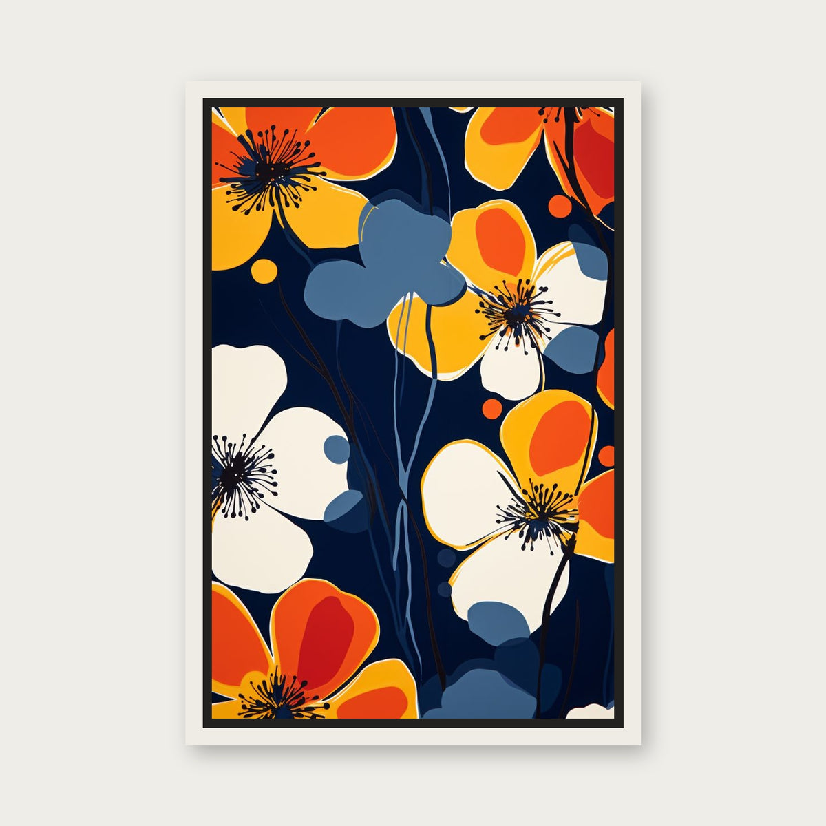 Tell Me 2 Floating Frame Canvas - White floating frame