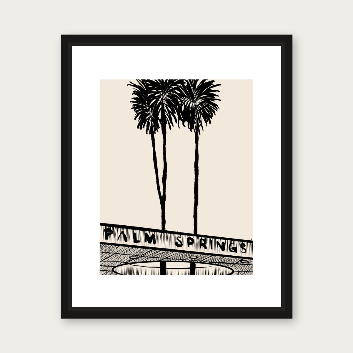 Ten East Floating Frame Canvas - Black floating frame