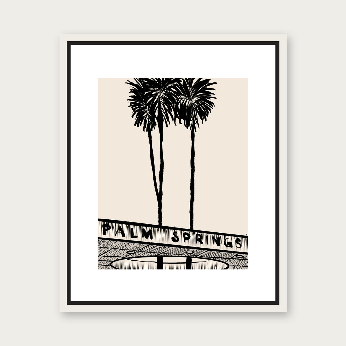 Ten East Floating Frame Canvas - White floating frame