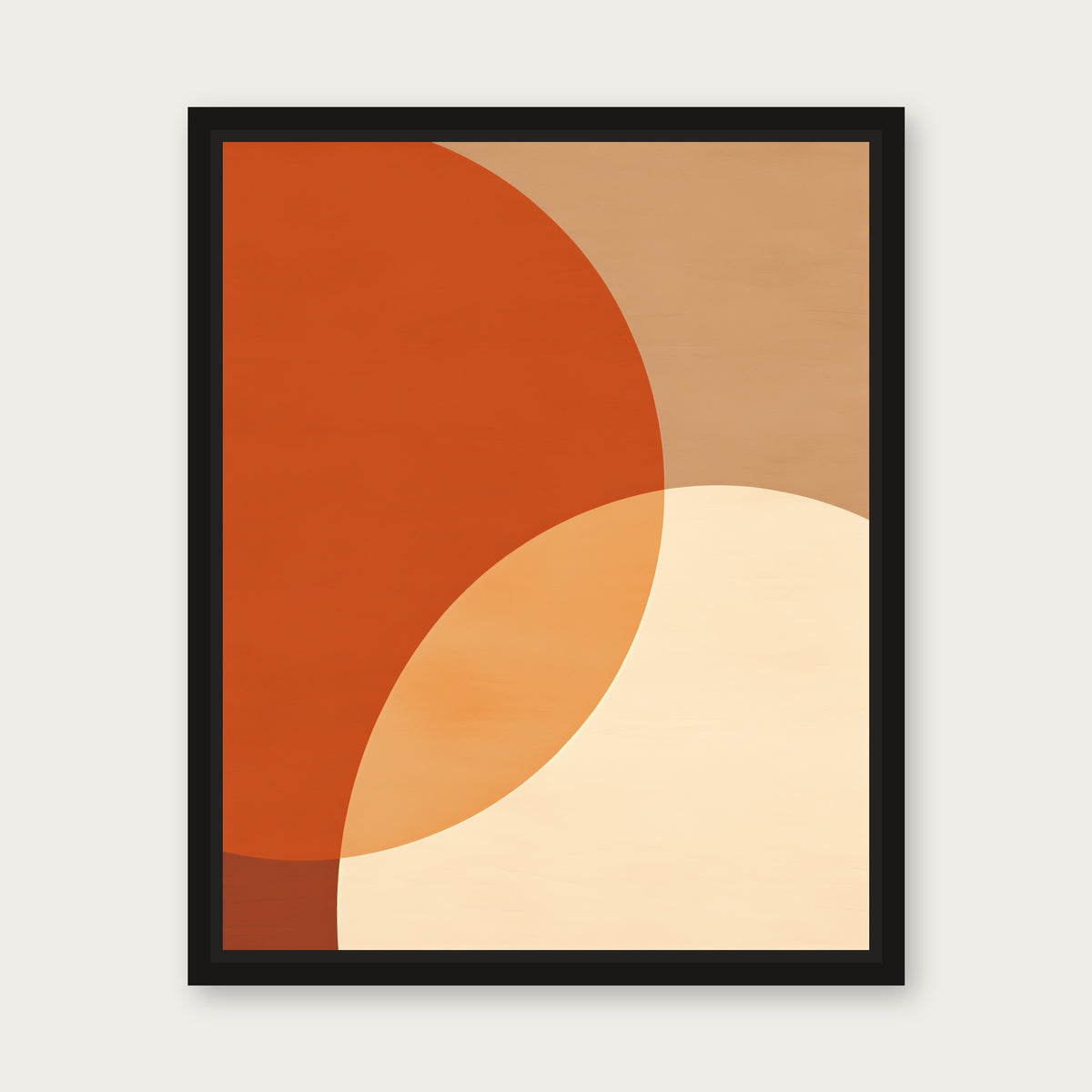 Tezeta Floating Frame Canvas - Black floating frame