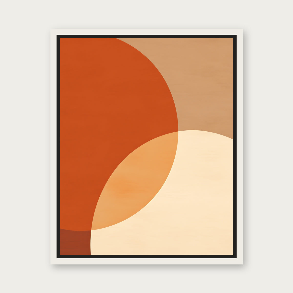 Tezeta Floating Frame Canvas - White floating frame
