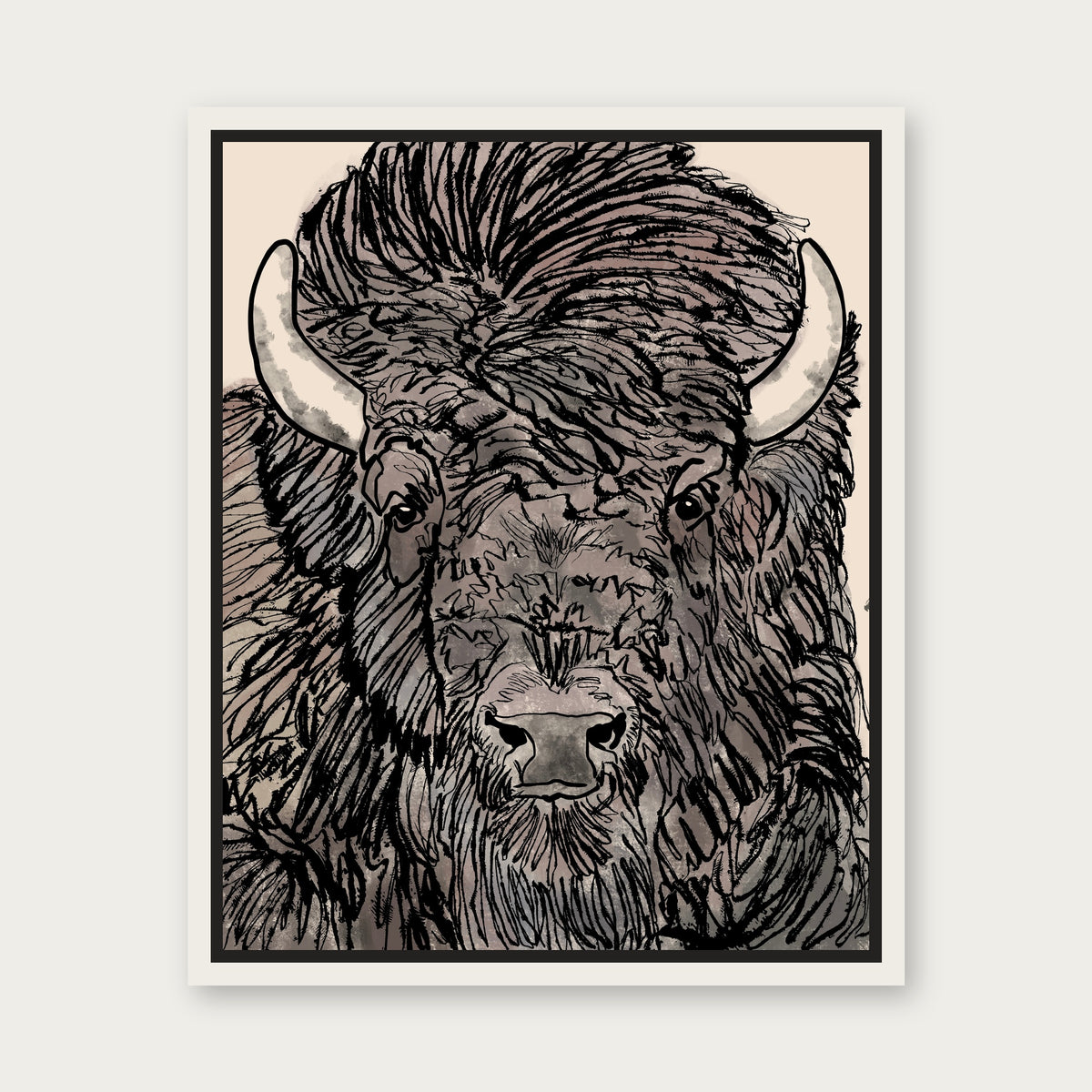 The Boss Floating Frame Canvas - White floating frame